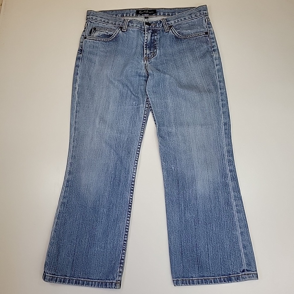 Earl Jeans Bootcut Jeans Women's Size 30 Stretch Blue‎ Denim Low Rise Light Wash